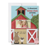 In the Barn Photo Birthday Party Invitation