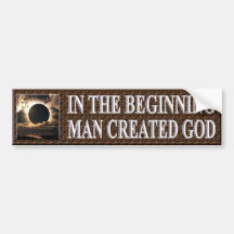 IN THE BEGINNING BUMPER STICKERS
