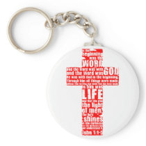 In The Beginning... Key Chain