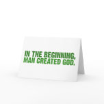 In The Beginning, Man Created God cards