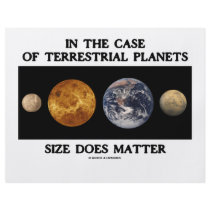 In The Case Terrestrial Planets Size Does Matter