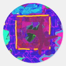 In The City Round Stickers