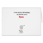 In the cloud of all hashtags cards