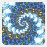 In The Clouds Spiral Fractal Sticker