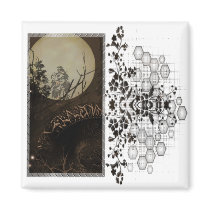 In the Dark of the Night D2 Series Fridge Magnet