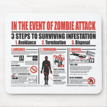 In The Event of Zombie Attack MOUSE PAD