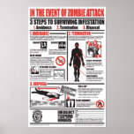 IN THE EVENT OF ZOMBIE ATTACK posters
