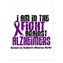In The Fight Against Alzheimer's Disease HUSBAND Post Card