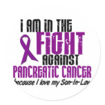 In The Fight Against Pancreatic Cancer SON-IN-LAW Stickers