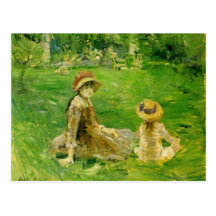In the Garden At Maurecourt Berthe Morisot Post Cards