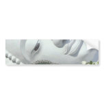 In the Garden - Quan Yin & Flowers bumper stickers