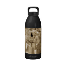 In The Gothic World Of Crows Water Bottle