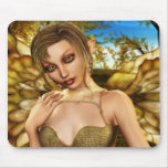 In the green mouse mat