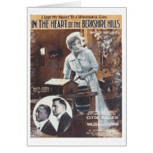 In The Heart of the Berkshire Hills Songbook Cover Greeting Cards