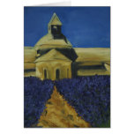 In the Lavender at Sénanque Abbey Card
