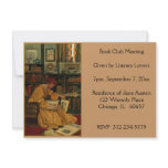In the Library, Book Custom Invitation