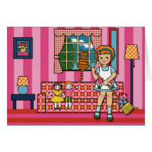 In the Living Room Greeting Cards