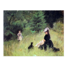 In the Meadow by Berthe Morisot Postcards
