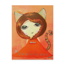 In The Mood For Cat Post Card