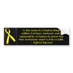 In the name of civilisation... bumper stickers