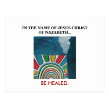 IN THE NAME OF JESUS CHRIST POSTCARD
