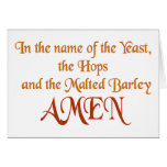 In the name of the yeast