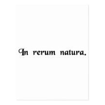 In the nature of things. post card