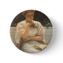 In the Orangery by Charles Edward Perugini Pinback Button