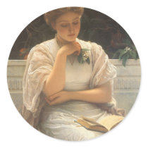 In the Orangery by Charles Edward Perugini Round Sticker