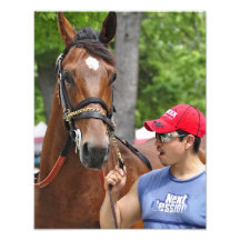 In the Paddock at Saratoga Photograph