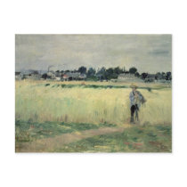 In the Wheatfield at Gennevilliers, 1875 Post Card