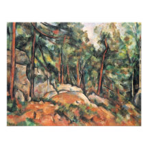 In The Woods By Paul Cézanne (Best Quality) Personalized Announcement