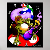 ...in Toadstool Meadows (after dark) Print