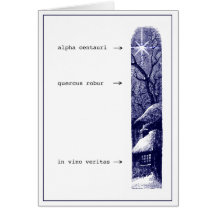 In Vino Veritas Yuletide Card