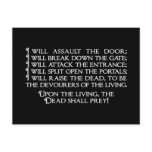 Inanna/Ishtar Entering Underworld Quote postcards