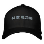 inaugural digits: 44 DC 01.20.09 embroidered hats
