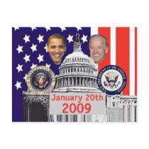 INAUGURAL Jugate Postcard