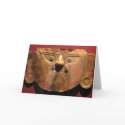 Inca gold mask, Lima, Peru cards