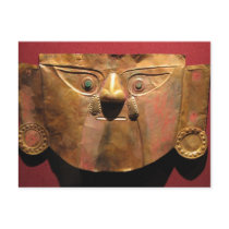 Inca gold mask, Lima, Peru
