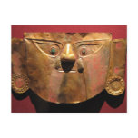 Inca gold mask, Lima, Peru postcards