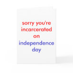 incarcerated 4th greeting cards