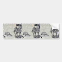 Incense pot and burner Ukiyo-e. Bumper Stickers