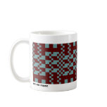 Incomplete checker mug
