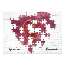 "Incomplete Heart" Valentine's Day Invitation