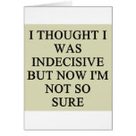 indecision doubt design cards