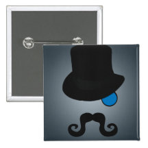 Indeed, Gentleman Pinback Buttons