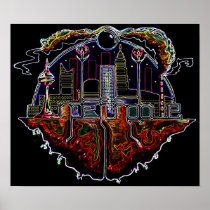 Indefinable Floating City Logo Nick Navatta posters