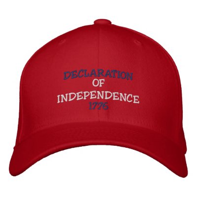 INDEPENDENCE, DAY, 1776 EMBROIDERED BASEBALL CAPS