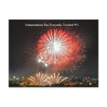 Independence Day Fireworks, Trinidad postcards