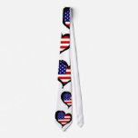 Independence Day Heart ties